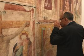 Il Ministro Bonisoli in visita alla chiesa rupestre di Santa Maria Idris